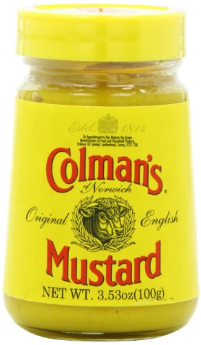Colman's Mustard Original English Prepared Mustard, 3.53-Ounce Jars (Pack of 6)