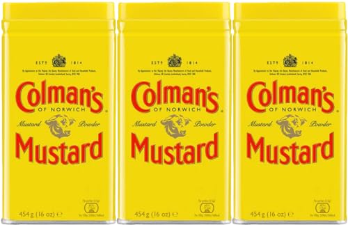 Colman's Mustard Powder, 16-Ounce Cans (Pack of 3)