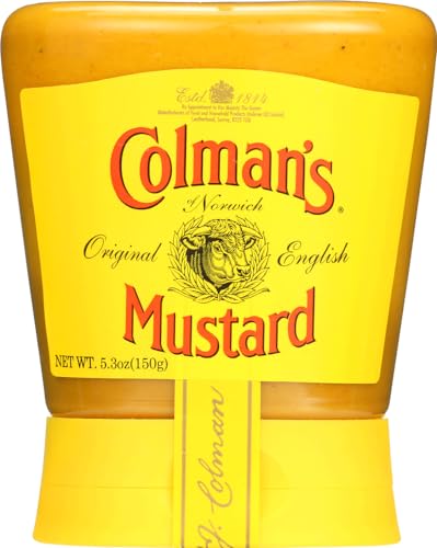 Colman's Mustard Original English Squeezy Mustard 150g - Pack of 2